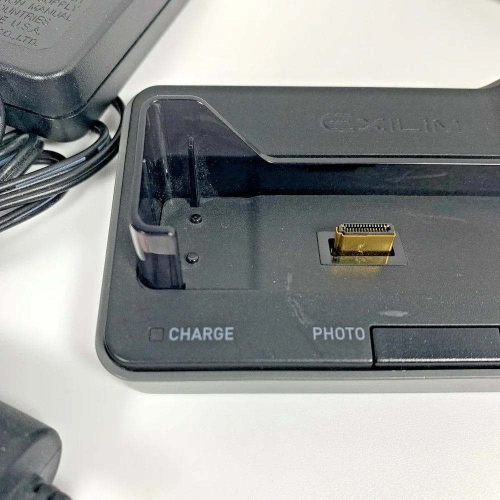 Casio Exilim USB Cradle CA-29 Camera Docking Station w/‎ AC And USB Cables